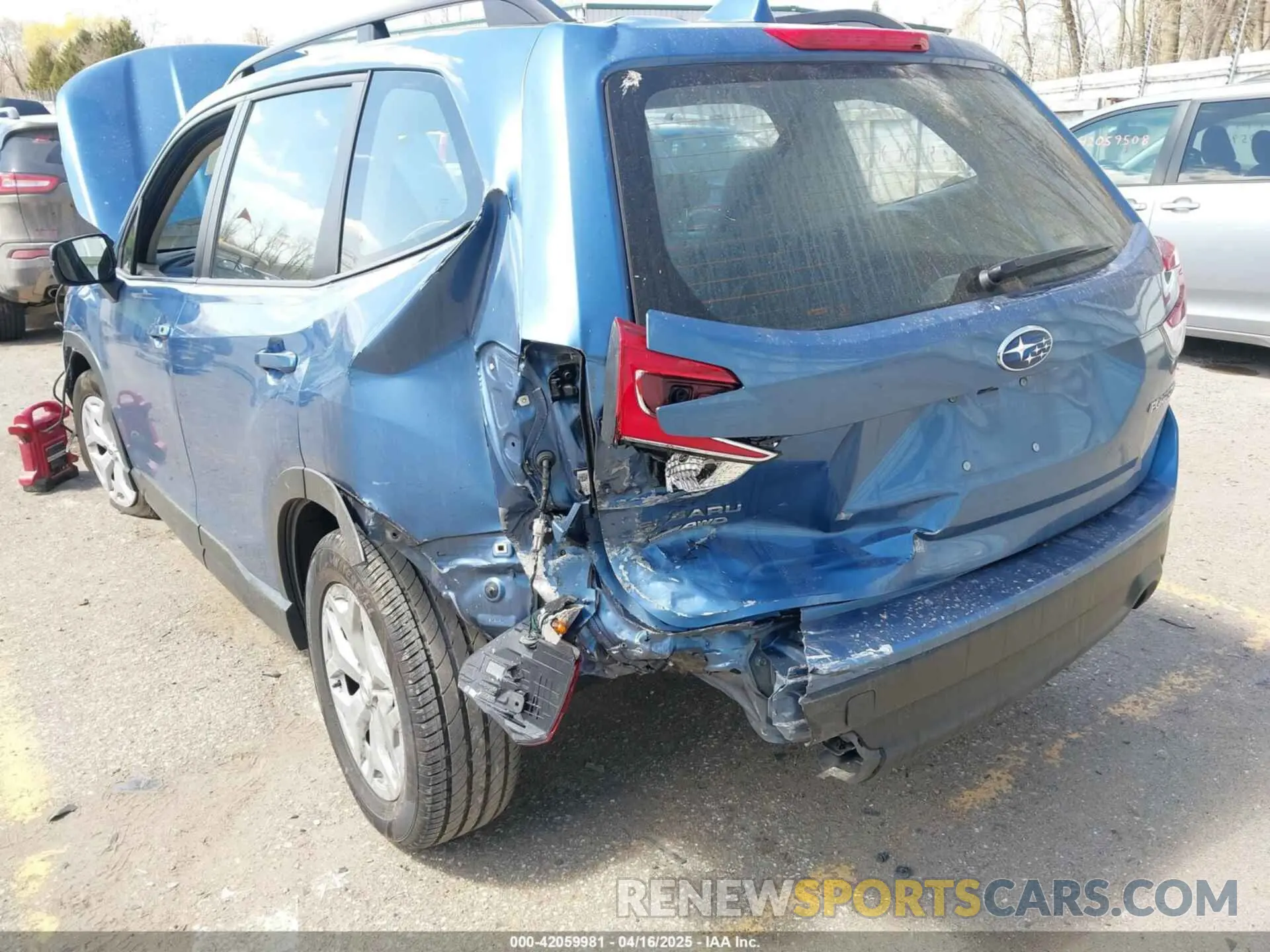 6 fotografías del automóvil dañado JF2SKADC8MH573072 SUBARU FORESTER 2021