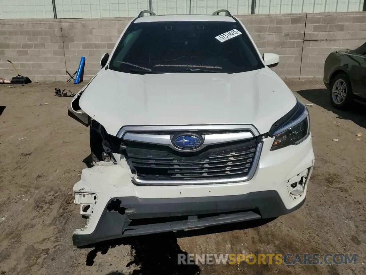 5 fotografías del automóvil dañado JF2SKAFC0MH503417 SUBARU FORESTER 2021
