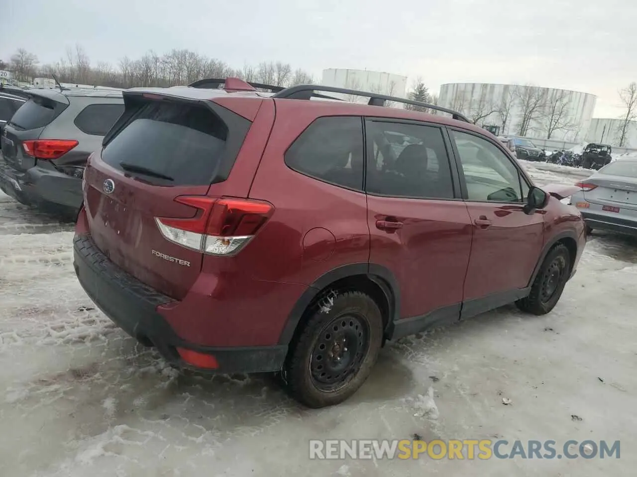 3 fotografías del automóvil dañado JF2SKAFC0MH546607 SUBARU FORESTER 2021