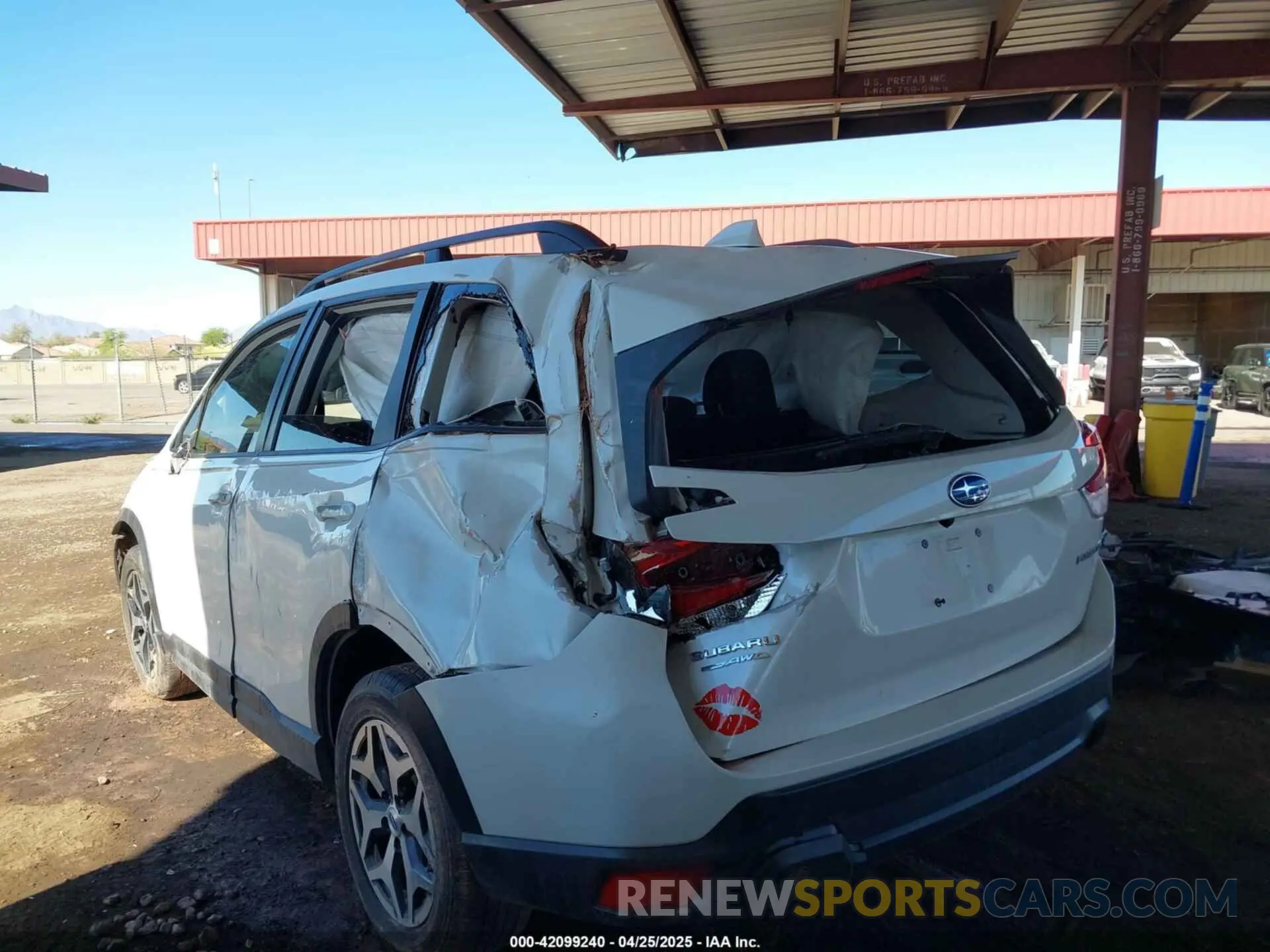 3 fotografías del automóvil dañado JF2SKAFC2MH416828 SUBARU FORESTER 2021