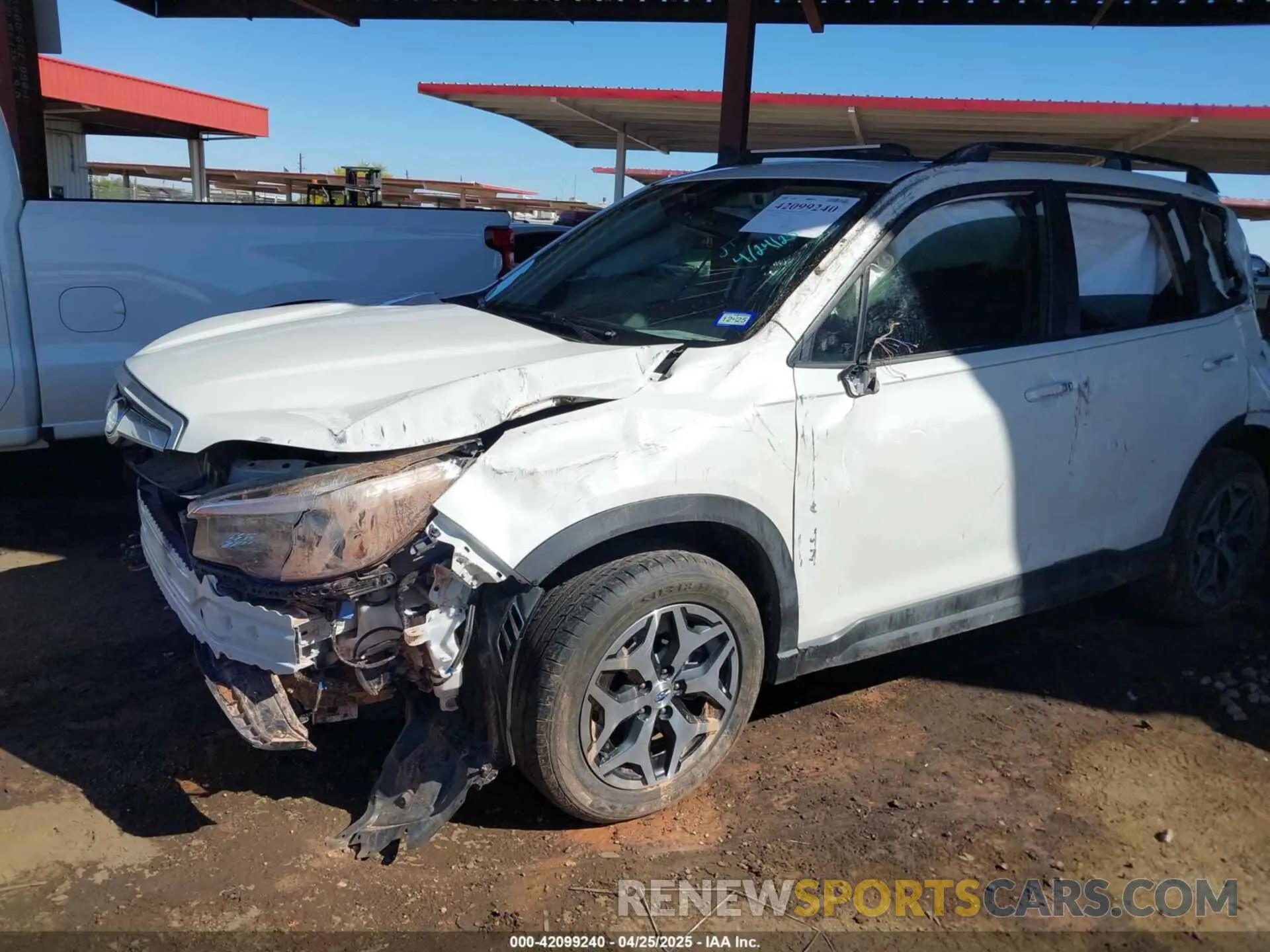 6 fotografías del automóvil dañado JF2SKAFC2MH416828 SUBARU FORESTER 2021