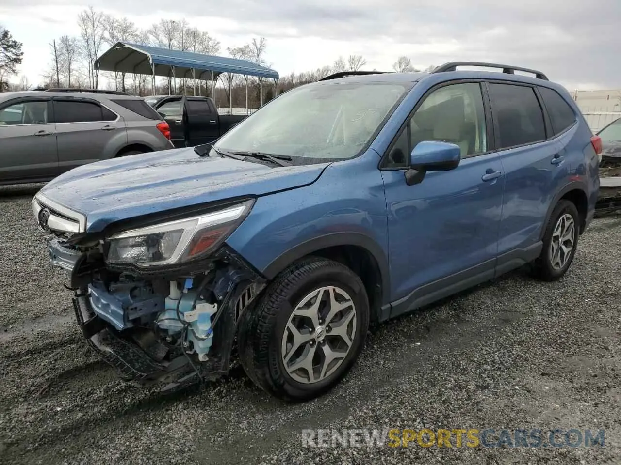1 fotografías del automóvil dañado JF2SKAFC3MH402632 SUBARU FORESTER 2021