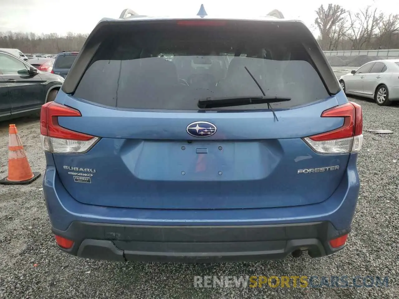 6 fotografías del automóvil dañado JF2SKAFC3MH402632 SUBARU FORESTER 2021