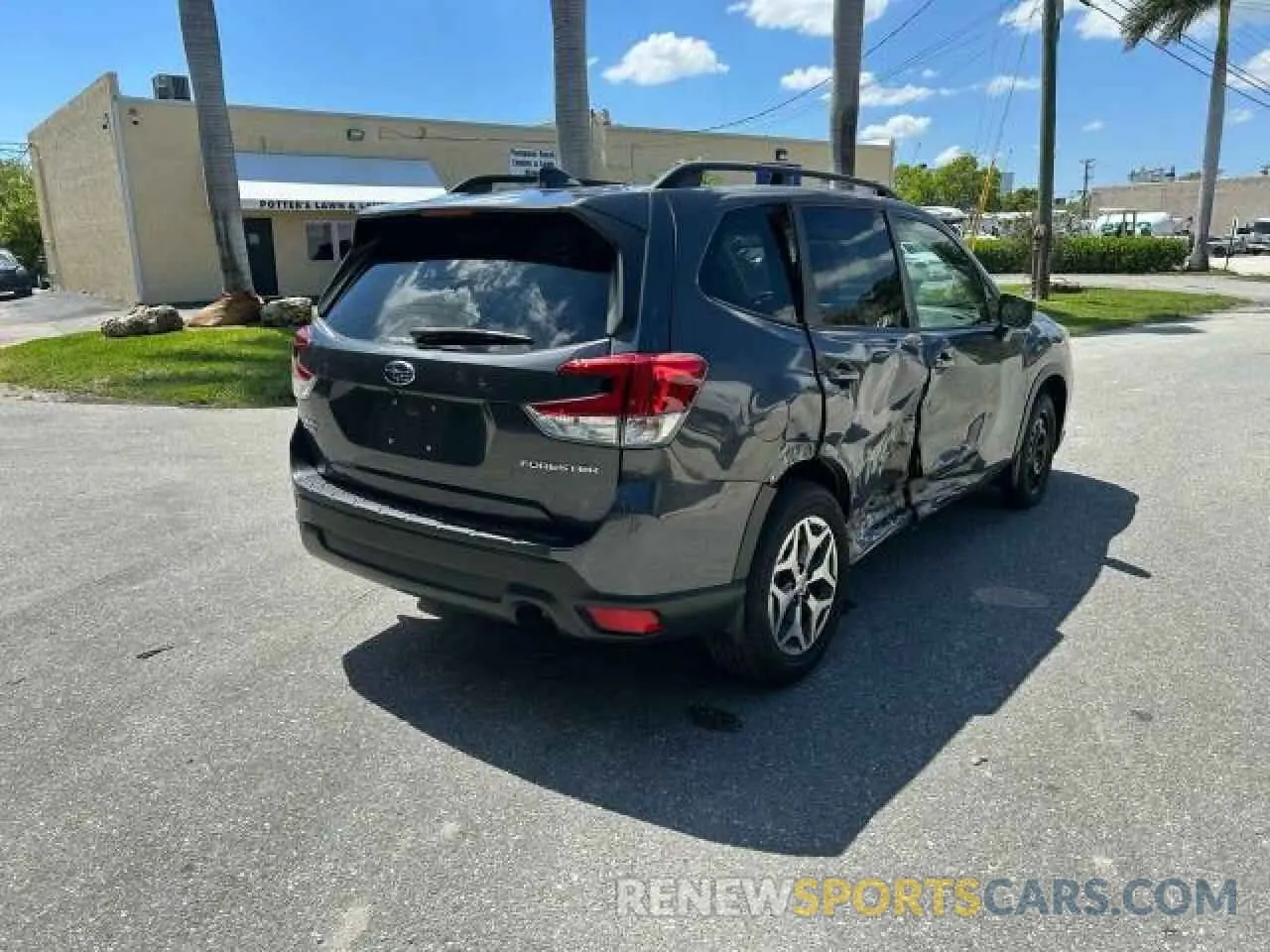 4 fotografías del automóvil dañado JF2SKAFC4MH503419 SUBARU FORESTER 2021
