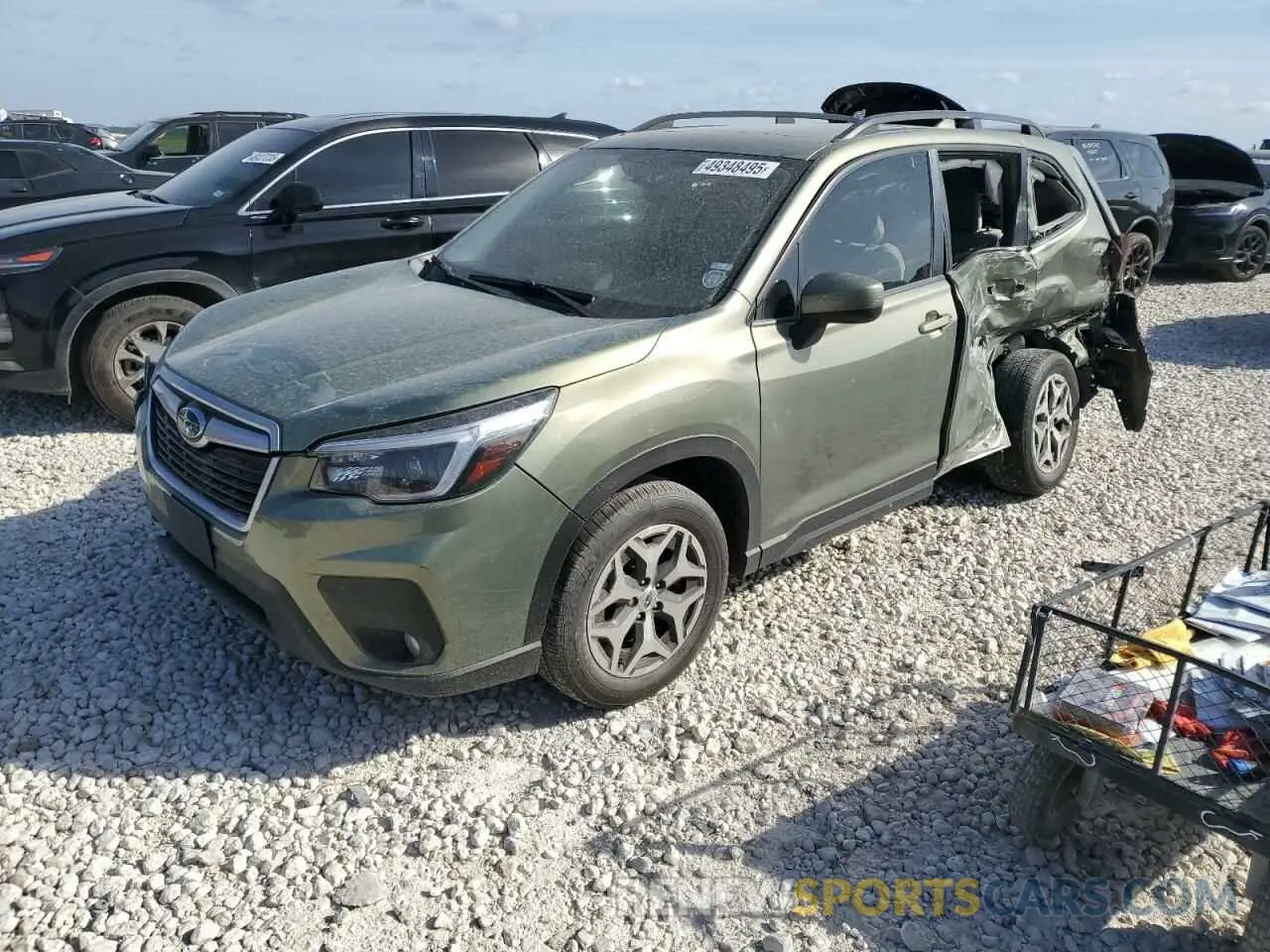1 fotografías del automóvil dañado JF2SKAFC4MH546934 SUBARU FORESTER 2021
