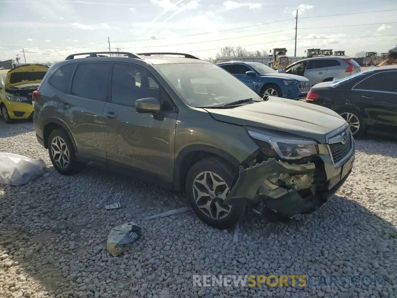 4 fotografías del automóvil dañado JF2SKAFC4MH546934 SUBARU FORESTER 2021