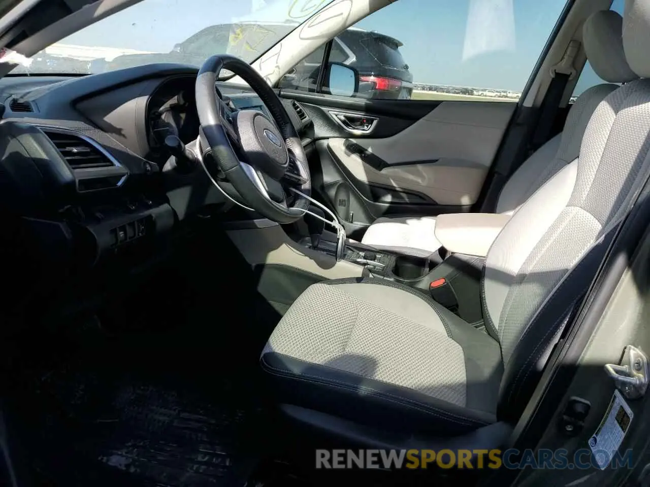 7 fotografías del automóvil dañado JF2SKAFC4MH546934 SUBARU FORESTER 2021