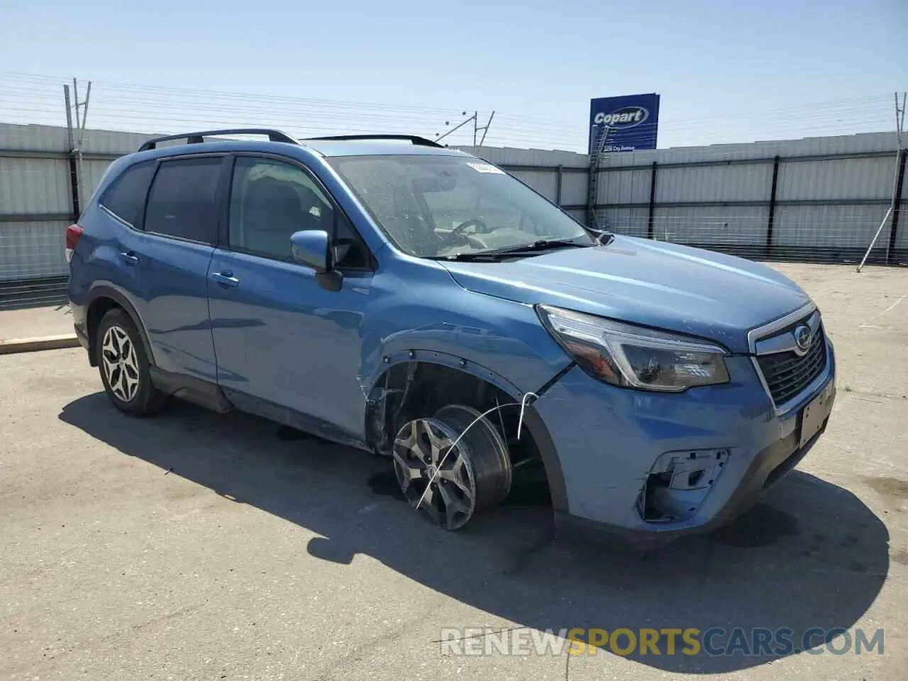 4 fotografías del automóvil dañado JF2SKAFC6MH405301 SUBARU FORESTER 2021