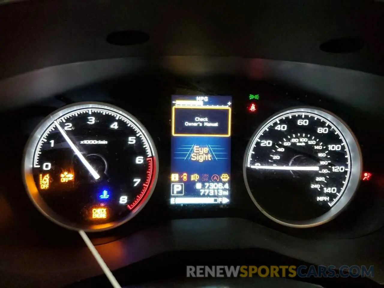 9 fotografías del automóvil dañado JF2SKAFC7MH477947 SUBARU FORESTER 2021