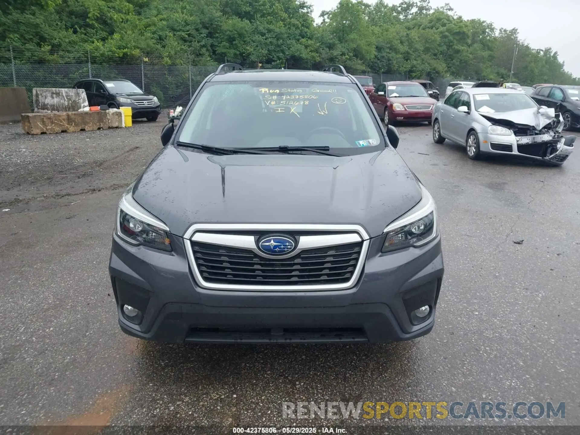 12 fotografías del automóvil dañado JF2SKAFC7MH512678 SUBARU FORESTER 2021
