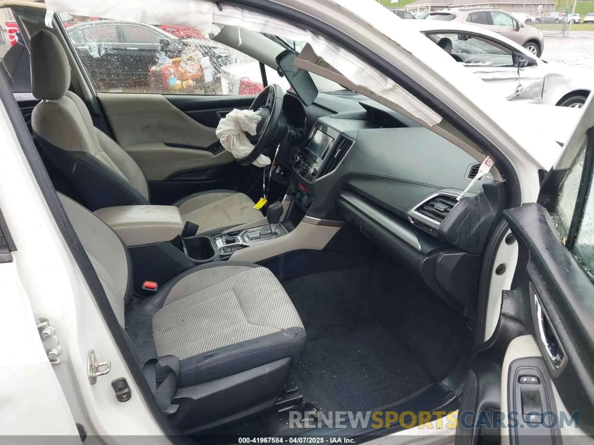 5 fotografías del automóvil dañado JF2SKAFC9MH436610 SUBARU FORESTER 2021