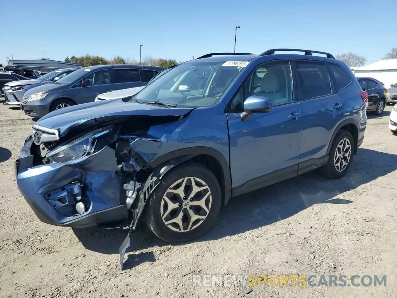 1 fotografías del automóvil dañado JF2SKAFC9MH587253 SUBARU FORESTER 2021
