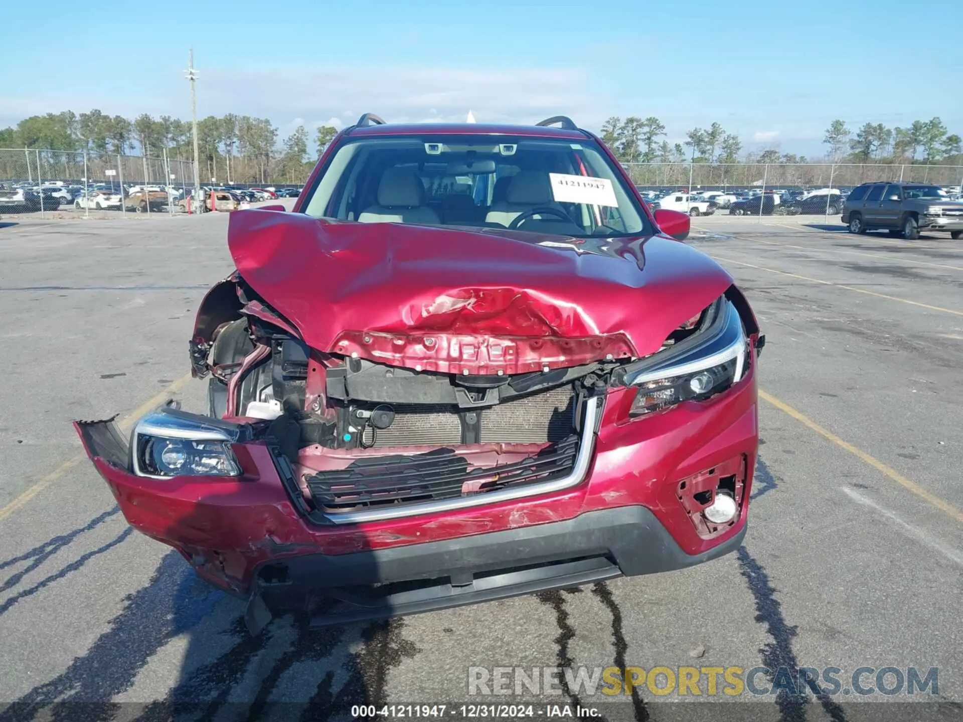 12 fotografías del automóvil dañado JF2SKAJC1MH449407 SUBARU FORESTER 2021