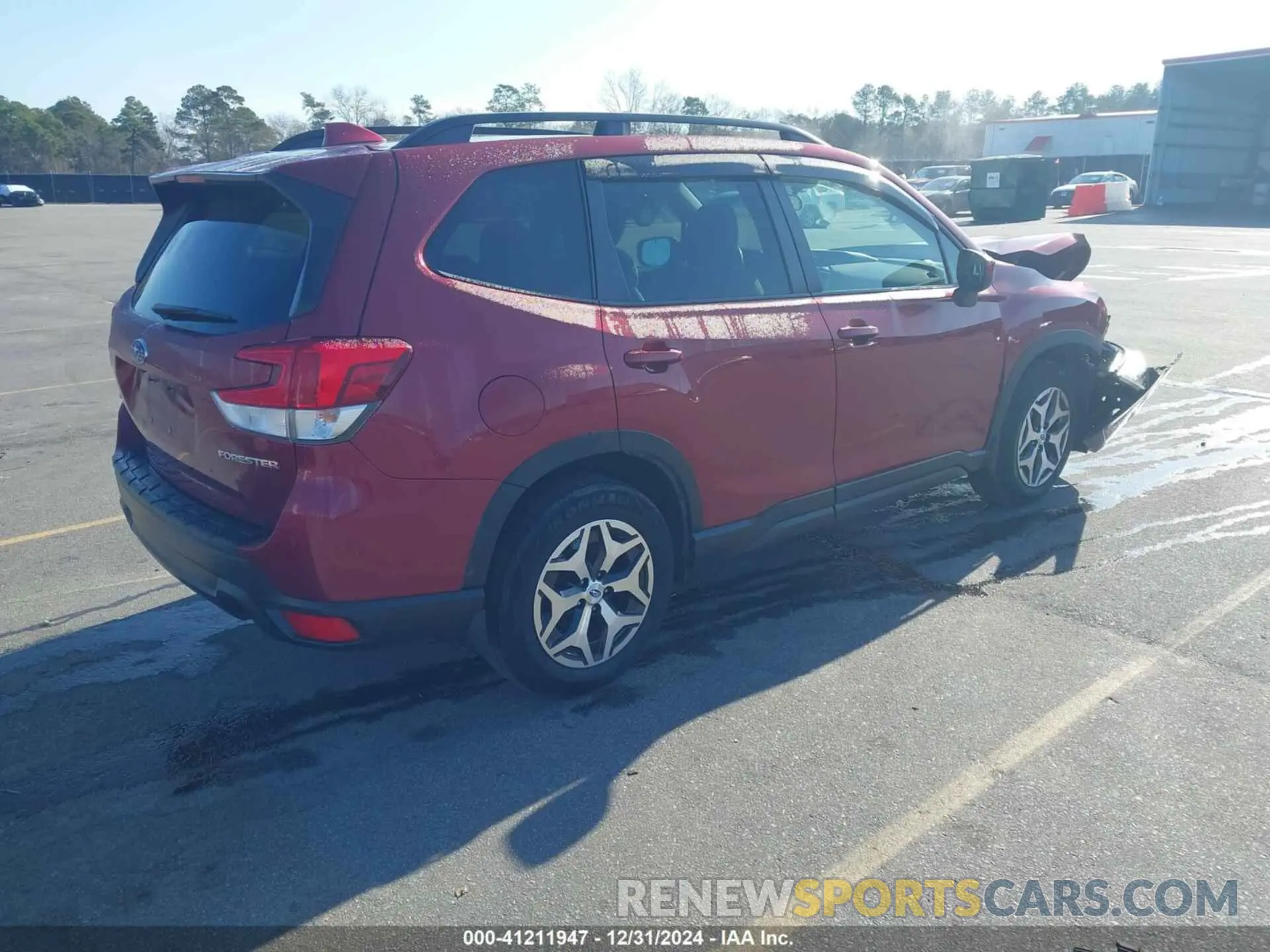 4 fotografías del automóvil dañado JF2SKAJC1MH449407 SUBARU FORESTER 2021