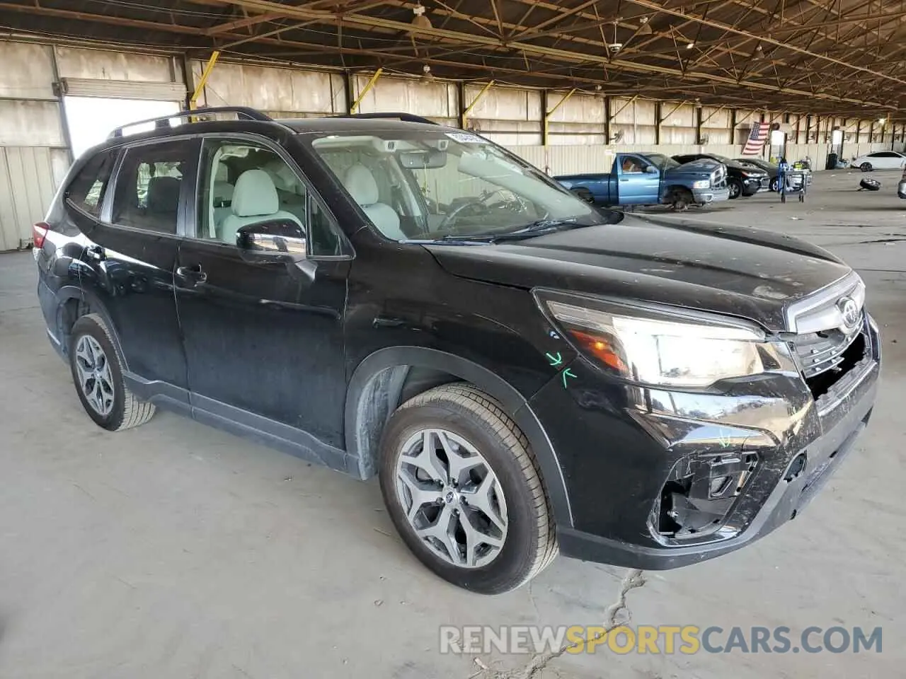 4 fotografías del automóvil dañado JF2SKAJC2MH485753 SUBARU FORESTER 2021