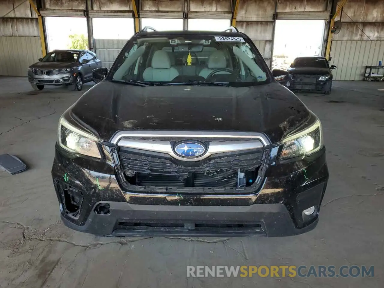 5 fotografías del automóvil dañado JF2SKAJC2MH485753 SUBARU FORESTER 2021