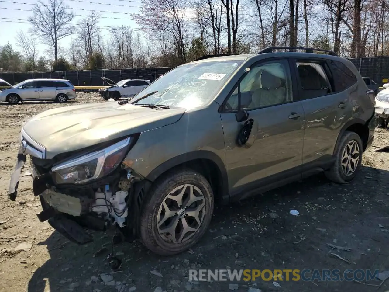 1 fotografías del automóvil dañado JF2SKAJC2MH495845 SUBARU FORESTER 2021