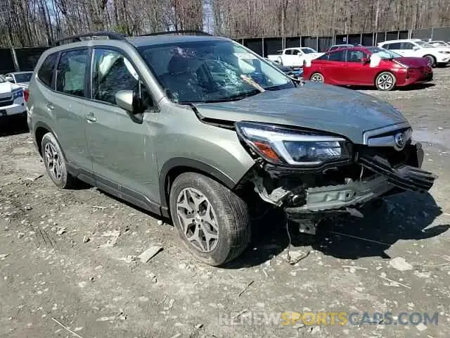 11 fotografías del automóvil dañado JF2SKAJC2MH495845 SUBARU FORESTER 2021