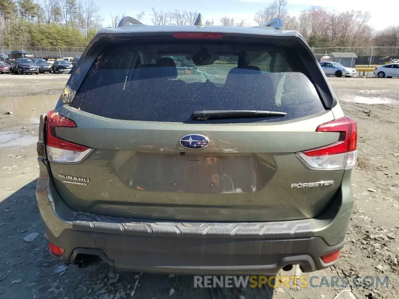 6 fotografías del automóvil dañado JF2SKAJC2MH495845 SUBARU FORESTER 2021
