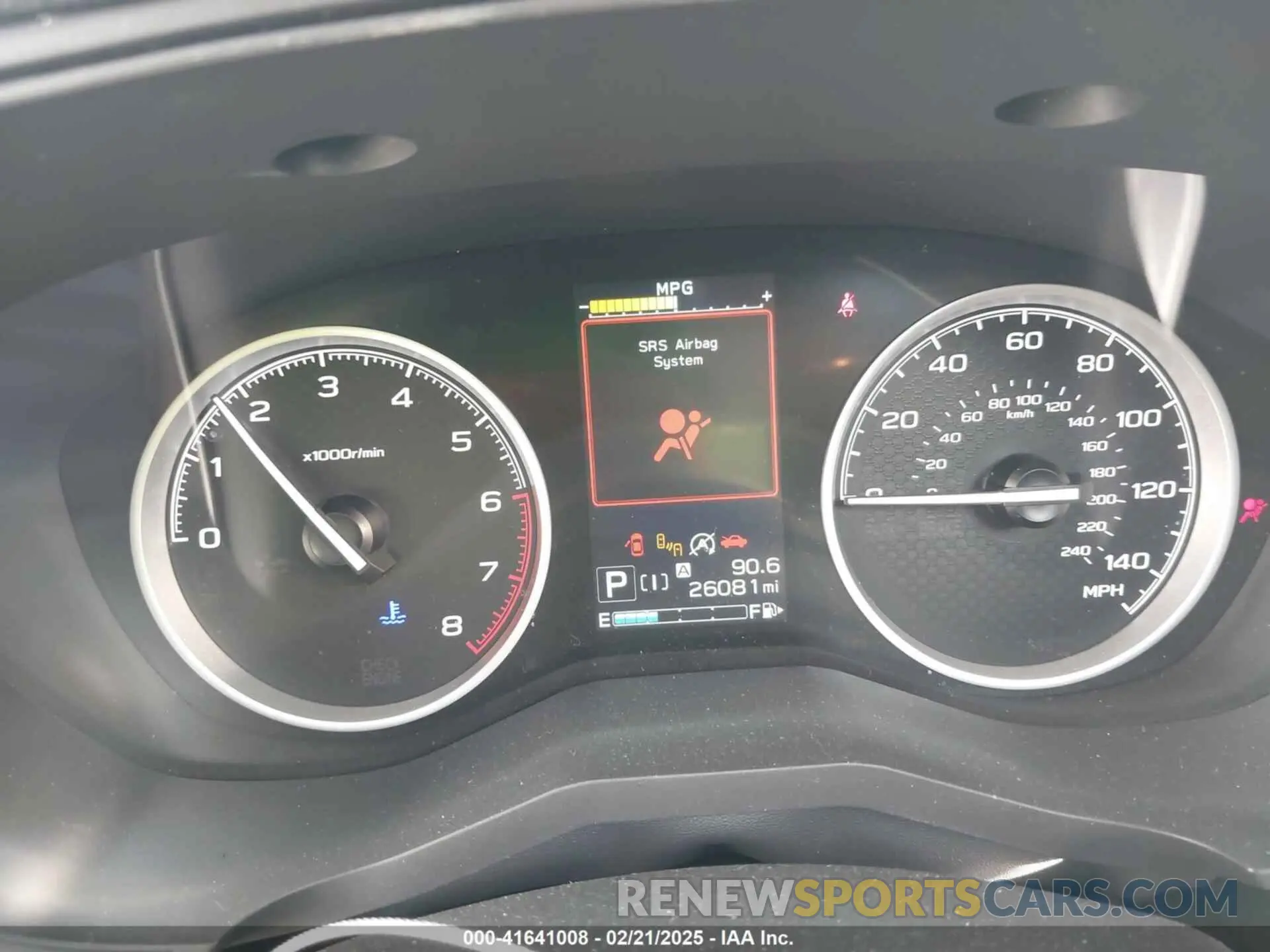 7 fotografías del automóvil dañado JF2SKAJC3MH406509 SUBARU FORESTER 2021