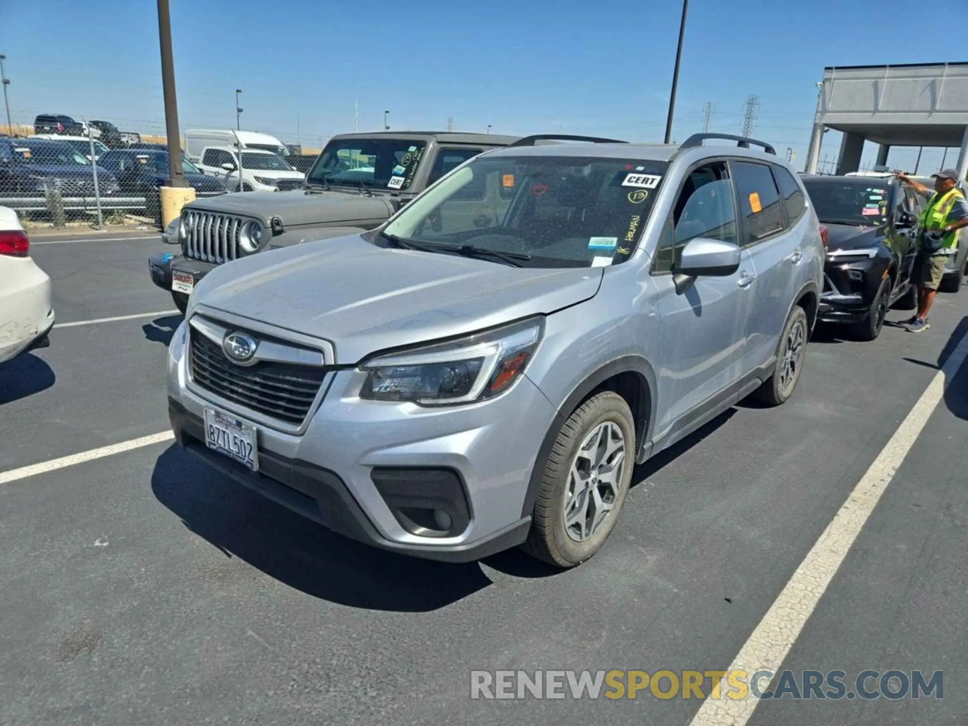9 fotografías del automóvil dañado JF2SKAJC3MH580595 SUBARU FORESTER 2021