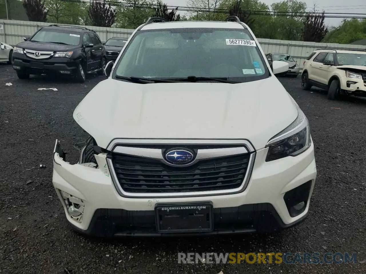 5 fotografías del automóvil dañado JF2SKAJC3MH591130 SUBARU FORESTER 2021
