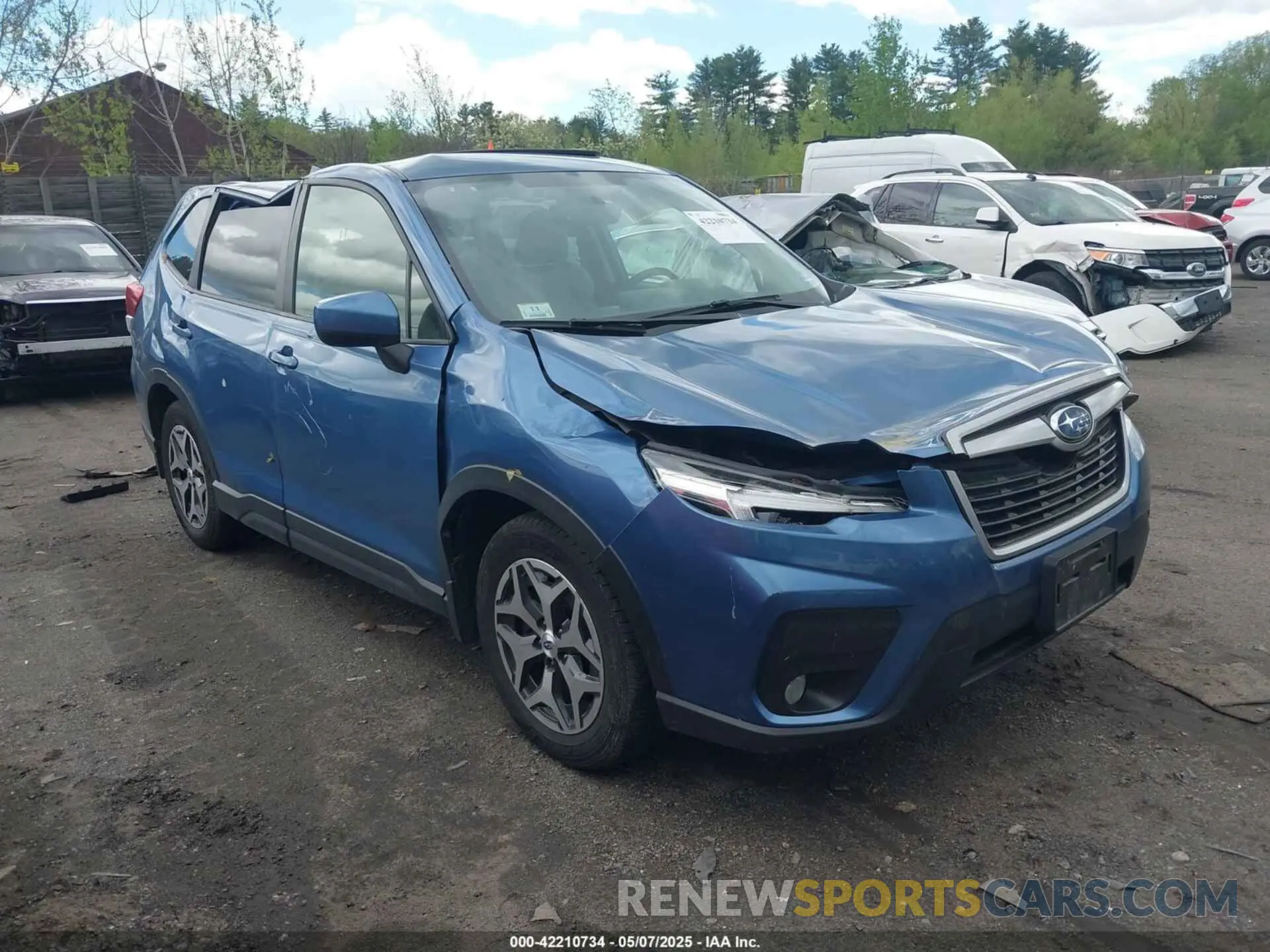 1 fotografías del automóvil dañado JF2SKAJC5MH436675 SUBARU FORESTER 2021