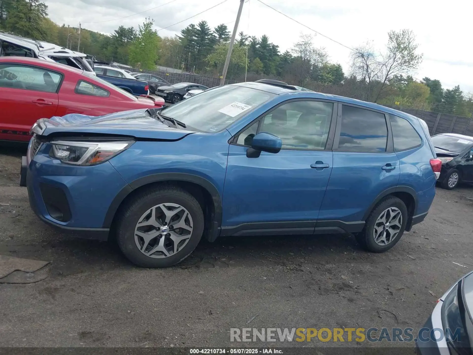 14 fotografías del automóvil dañado JF2SKAJC5MH436675 SUBARU FORESTER 2021