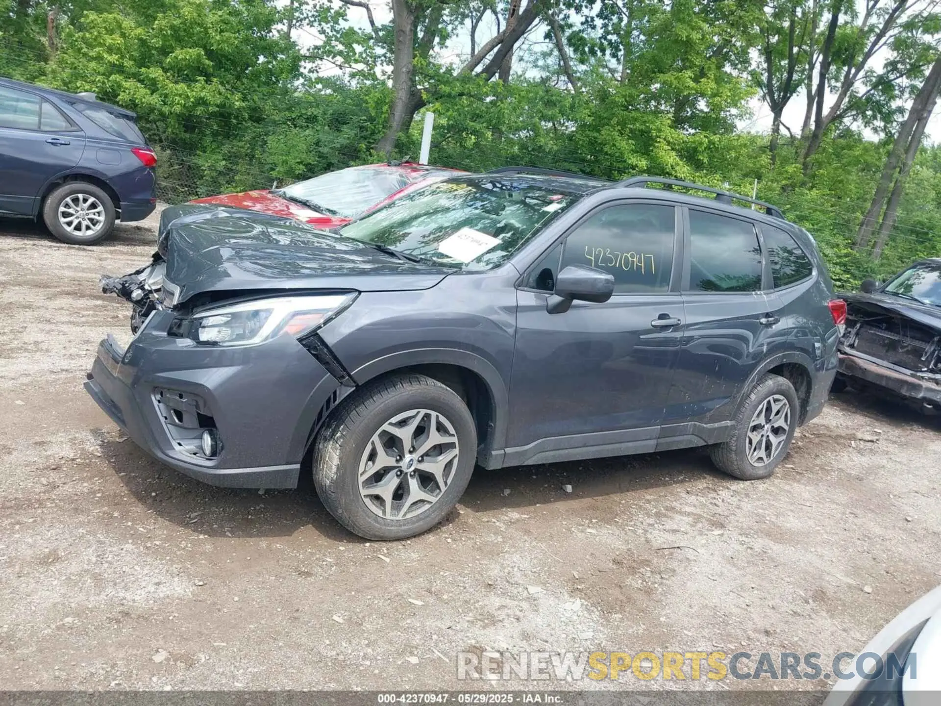 14 fotografías del automóvil dañado JF2SKAJC6MH469541 SUBARU FORESTER 2021