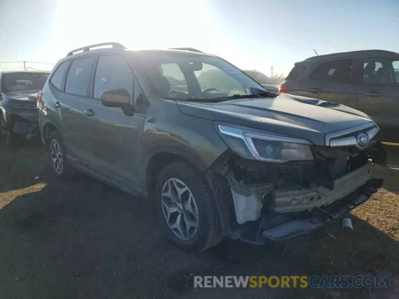 4 fotografías del automóvil dañado JF2SKAJC6MH514820 SUBARU FORESTER 2021