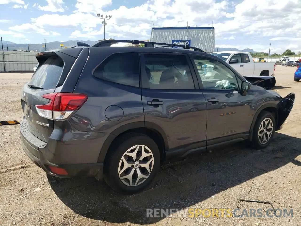 3 fotografías del automóvil dañado JF2SKAJC8MH580382 SUBARU FORESTER 2021