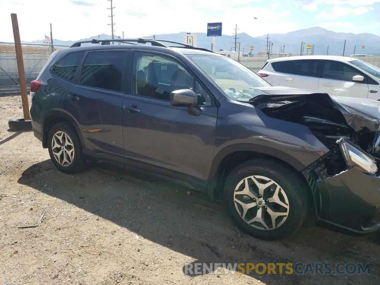 4 fotografías del automóvil dañado JF2SKAJC8MH580382 SUBARU FORESTER 2021