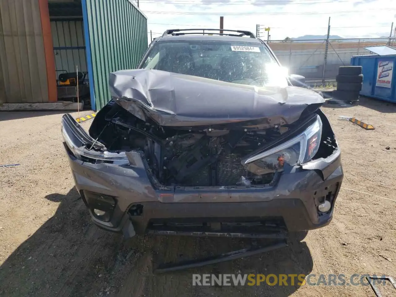 5 fotografías del automóvil dañado JF2SKAJC8MH580382 SUBARU FORESTER 2021