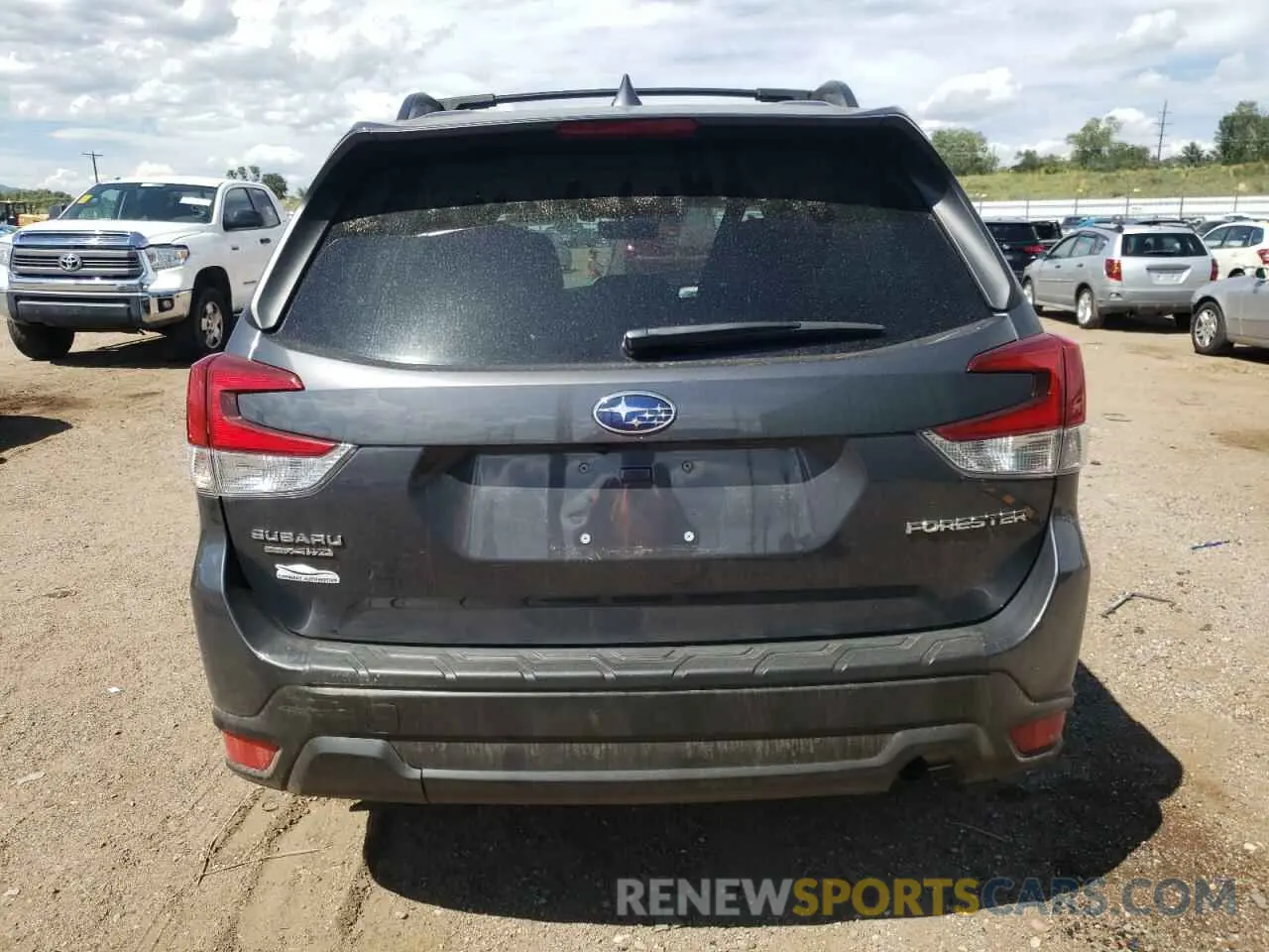 6 fotografías del automóvil dañado JF2SKAJC8MH580382 SUBARU FORESTER 2021