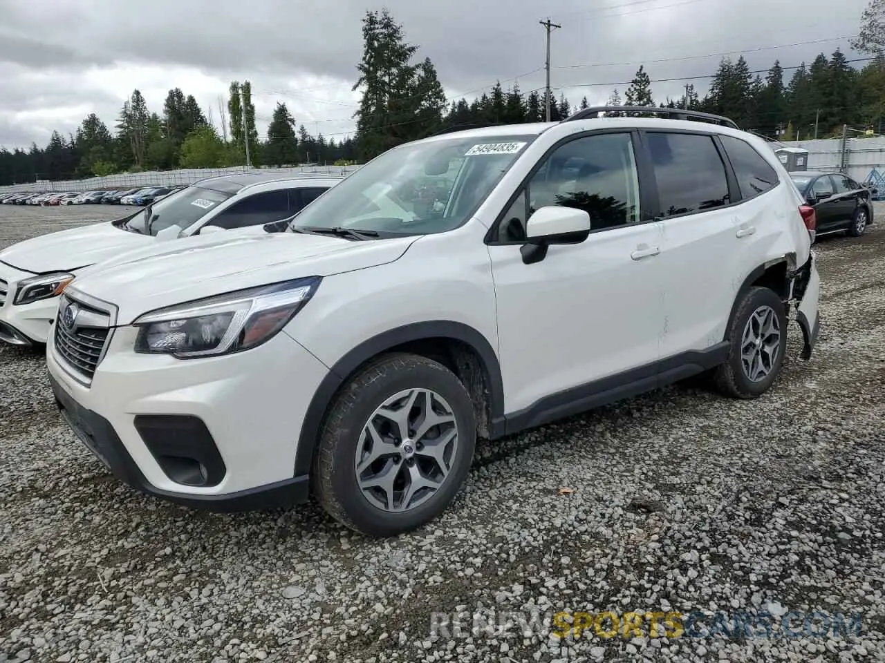 1 fotografías del automóvil dañado JF2SKAJC9MH491629 SUBARU FORESTER 2021