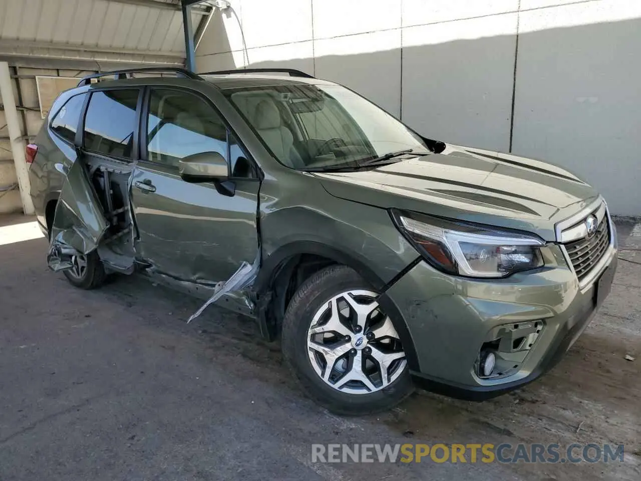 4 fotografías del automóvil dañado JF2SKAJCXMH429592 SUBARU FORESTER 2021