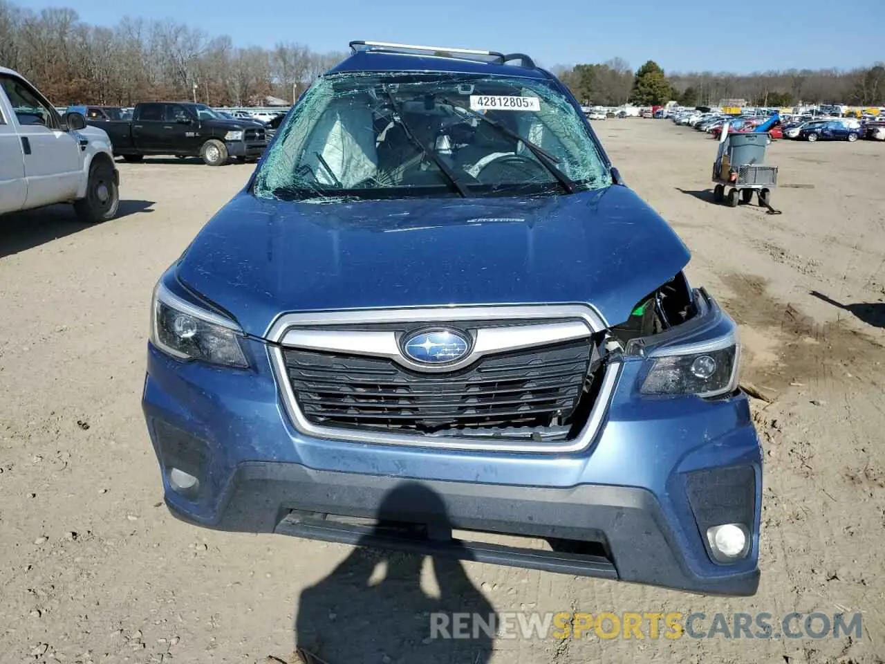 5 fotografías del automóvil dañado JF2SKAJCXMH475326 SUBARU FORESTER 2021