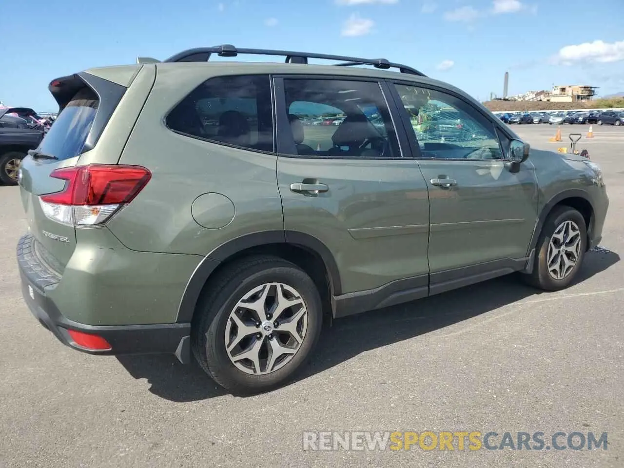 3 fotografías del automóvil dañado JF2SKAJCXMH480462 SUBARU FORESTER 2021