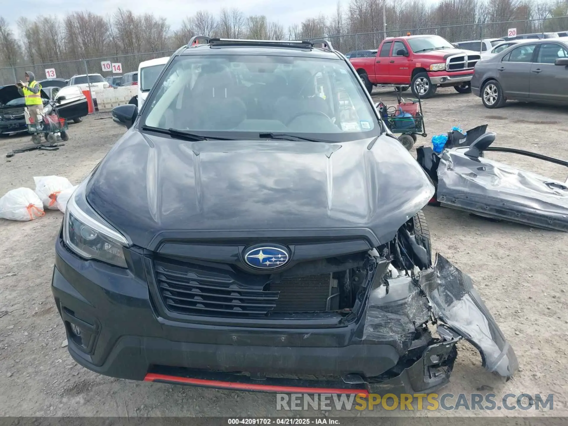 13 fotografías del automóvil dañado JF2SKALC4MH568288 SUBARU FORESTER 2021