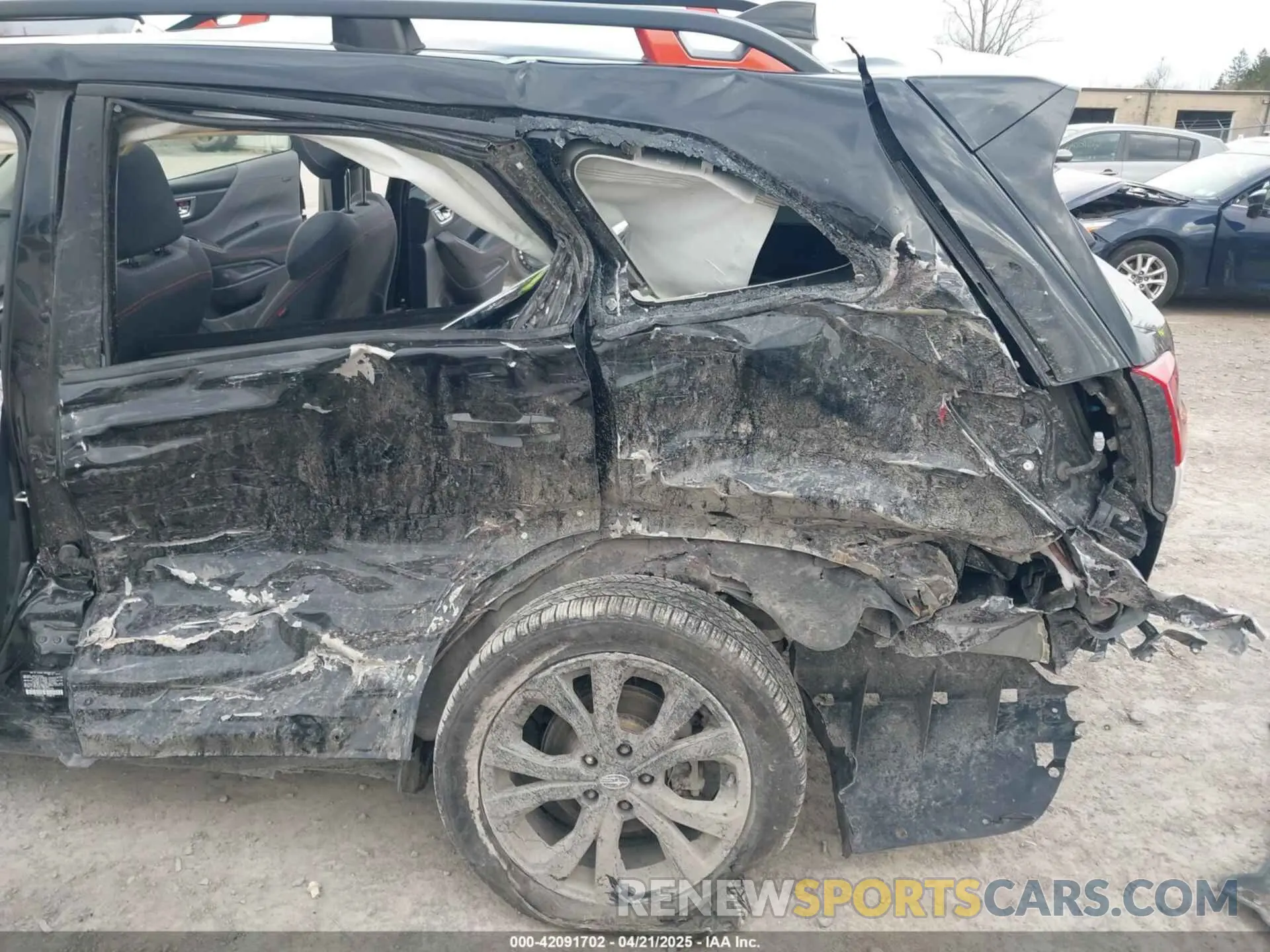 6 fotografías del automóvil dañado JF2SKALC4MH568288 SUBARU FORESTER 2021