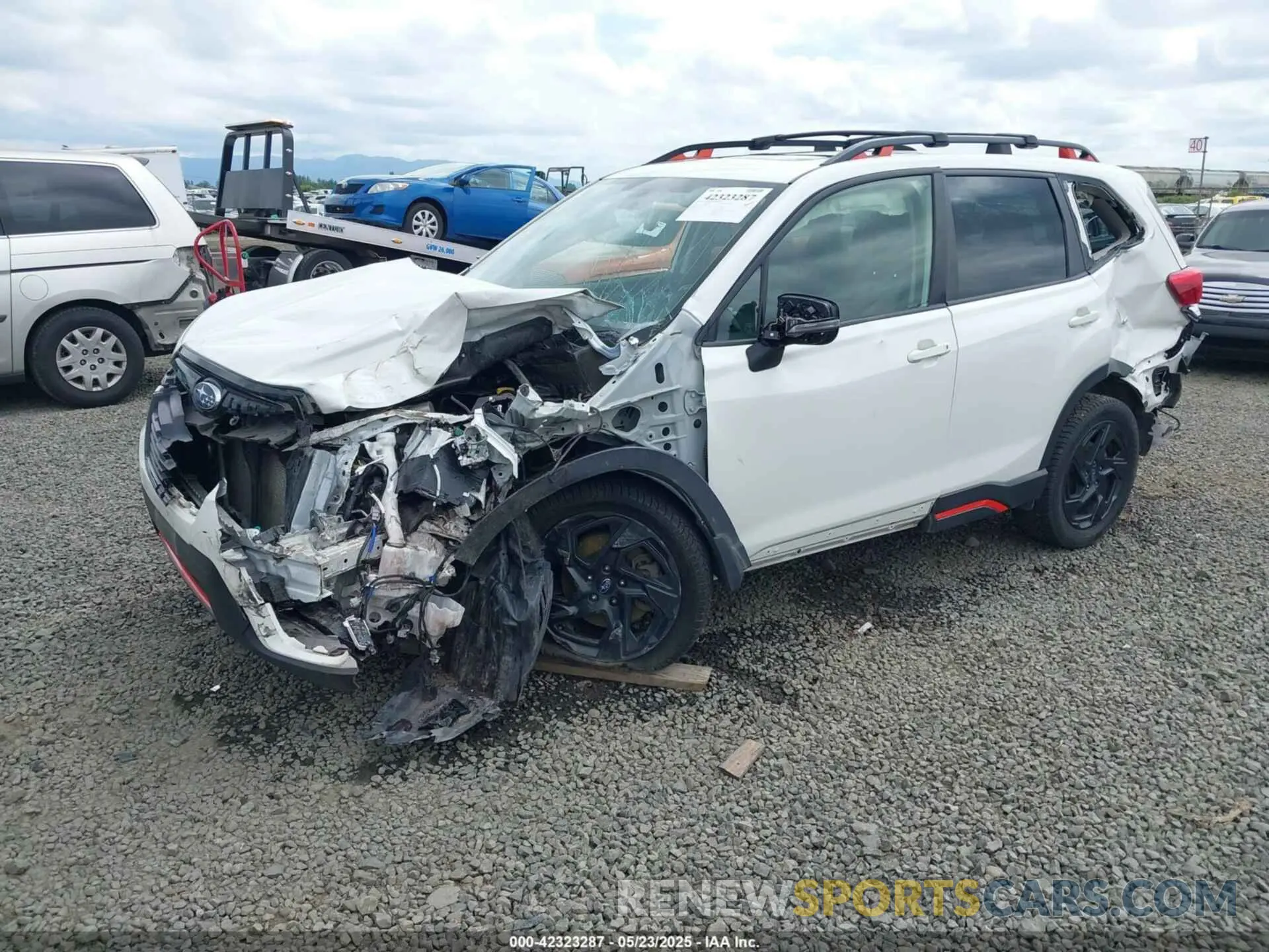 2 fotografías del automóvil dañado JF2SKARC0MH506247 SUBARU FORESTER 2021