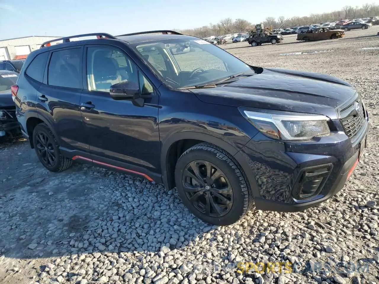 4 fotografías del automóvil dañado JF2SKARC0MH515871 SUBARU FORESTER 2021