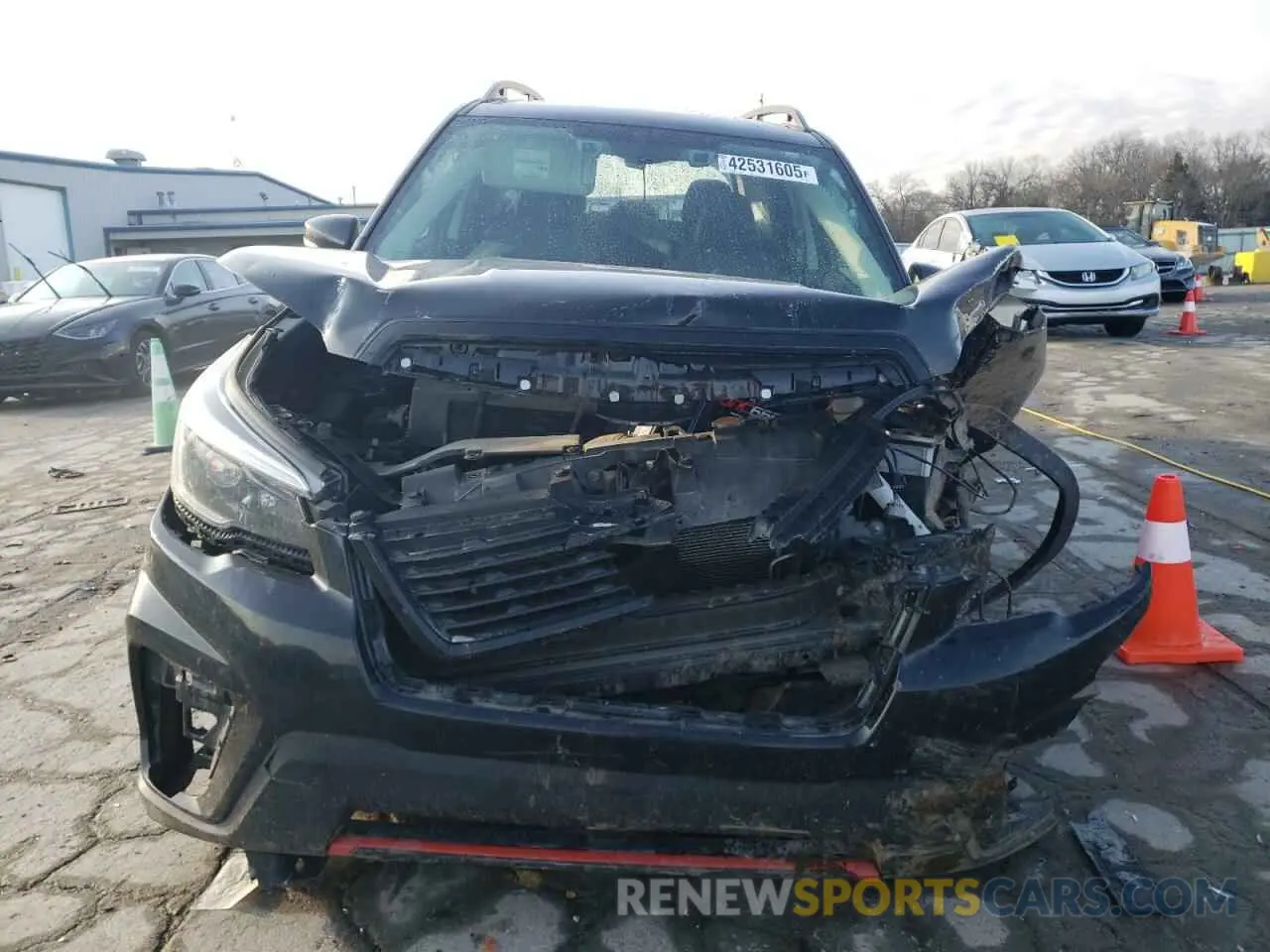 5 fotografías del automóvil dañado JF2SKARC3MH565602 SUBARU FORESTER 2021