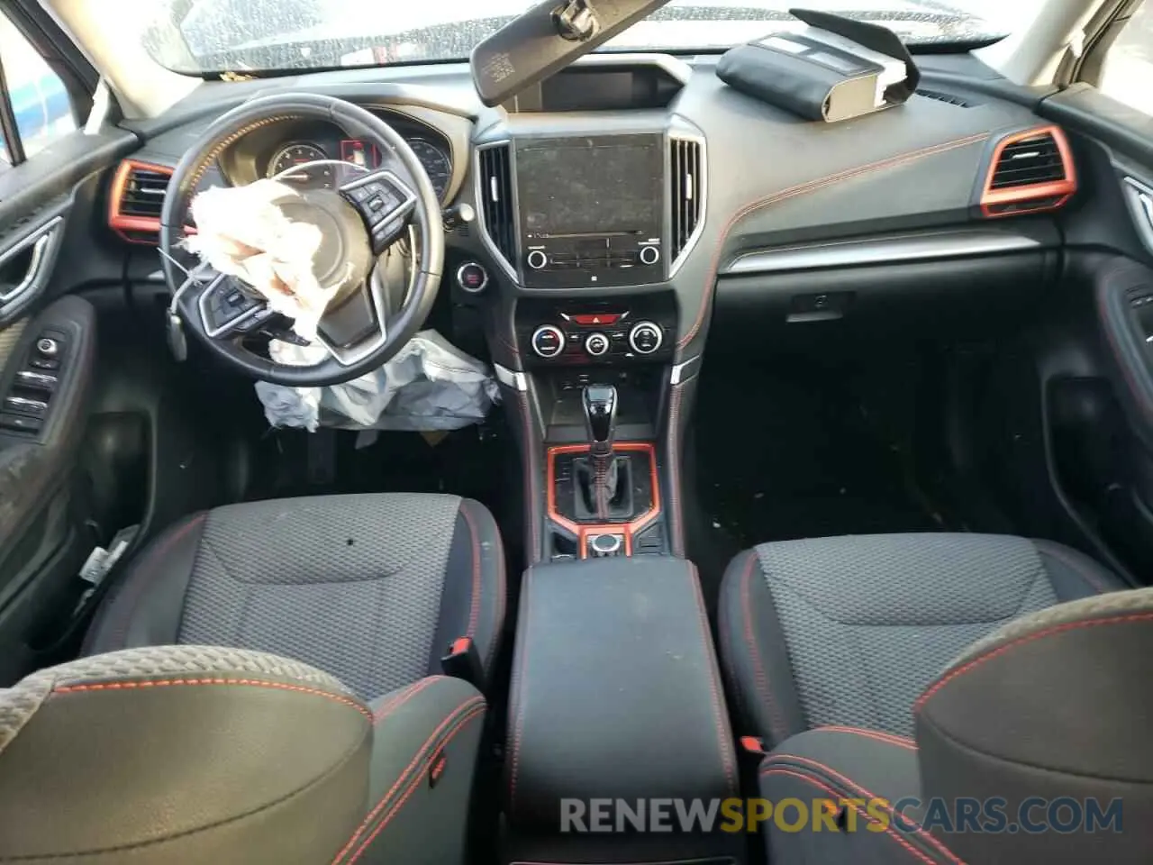 8 fotografías del automóvil dañado JF2SKARC3MH565602 SUBARU FORESTER 2021