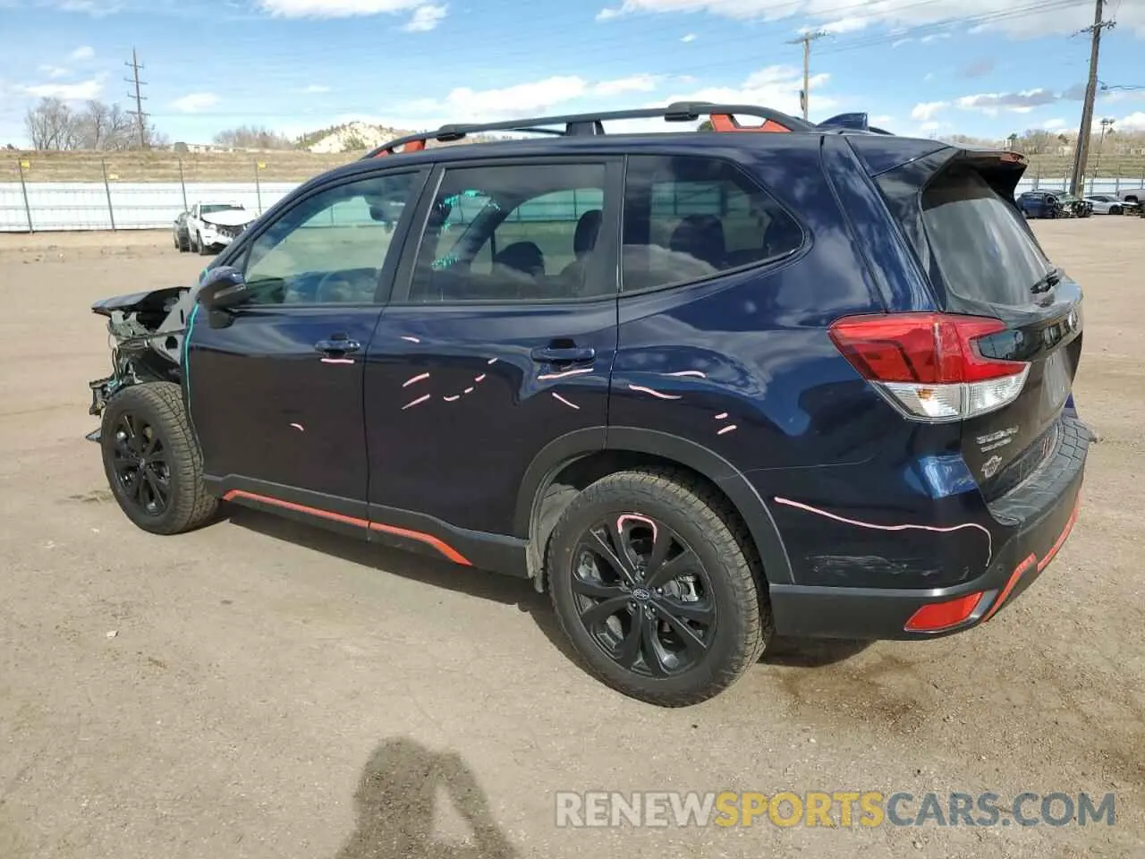2 fotografías del automóvil dañado JF2SKARC4MH498458 SUBARU FORESTER 2021