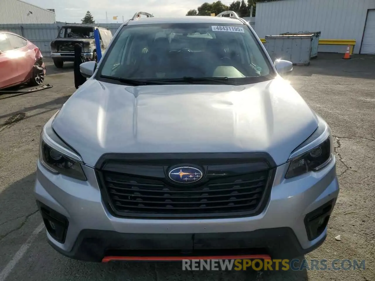 5 fotografías del automóvil dañado JF2SKARC4MH510270 SUBARU FORESTER 2021