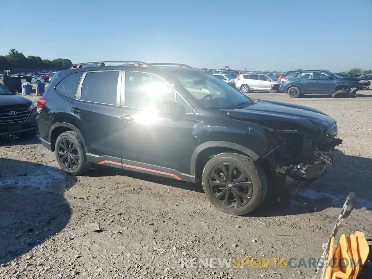 4 fotografías del automóvil dañado JF2SKARC6MH551287 SUBARU FORESTER 2021