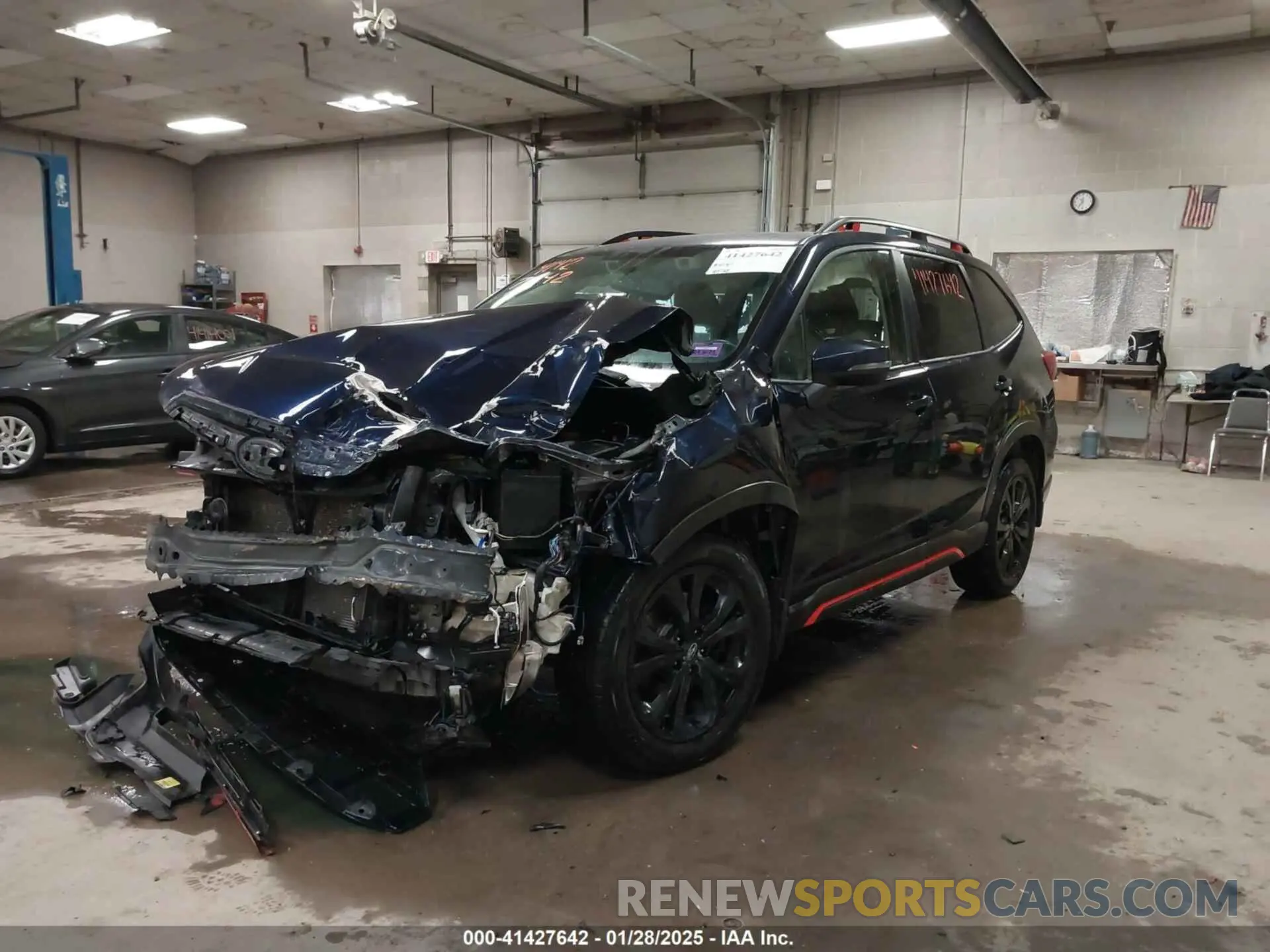 2 fotografías del automóvil dañado JF2SKARC7MH406601 SUBARU FORESTER 2021