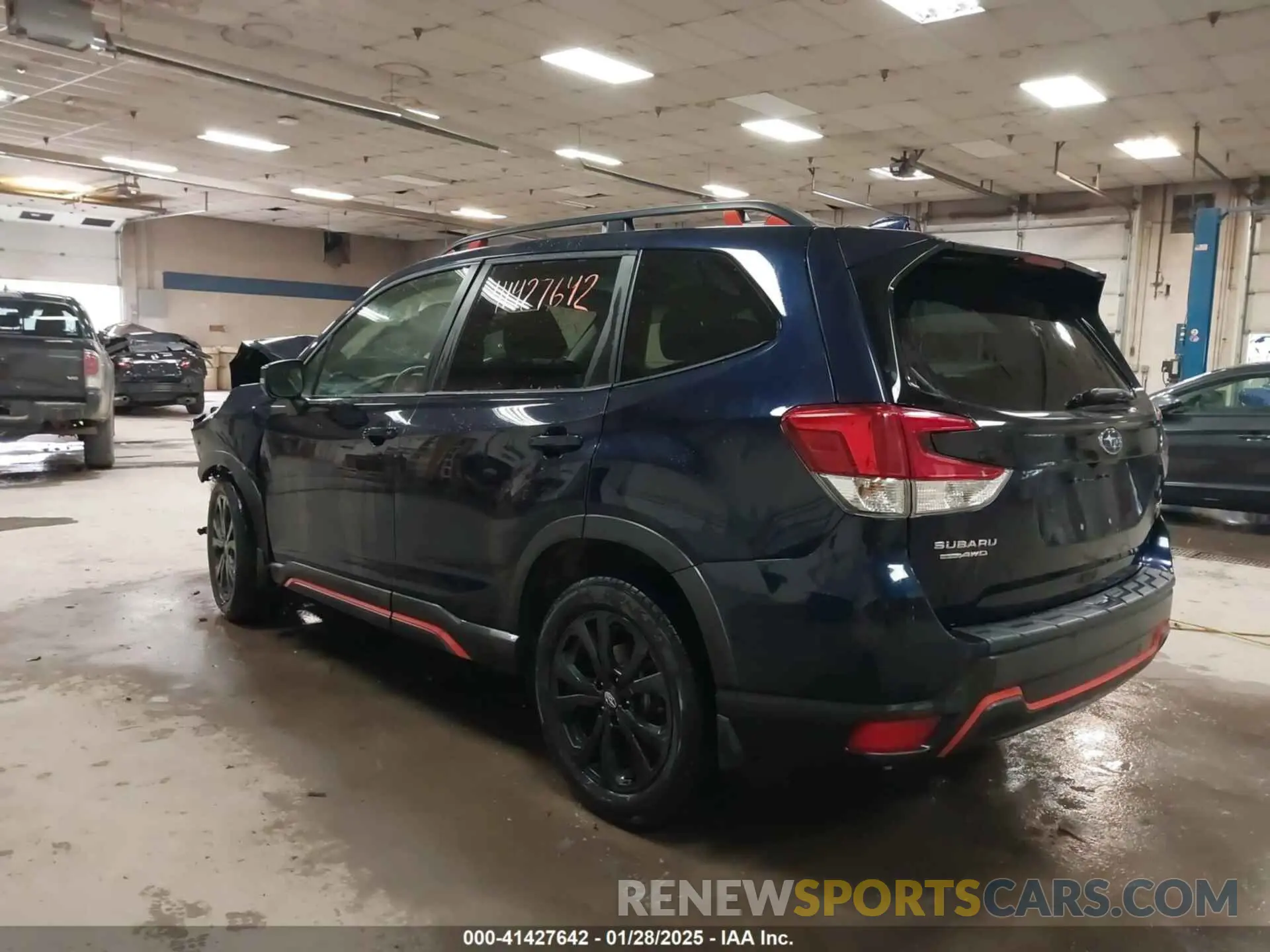 3 fotografías del automóvil dañado JF2SKARC7MH406601 SUBARU FORESTER 2021