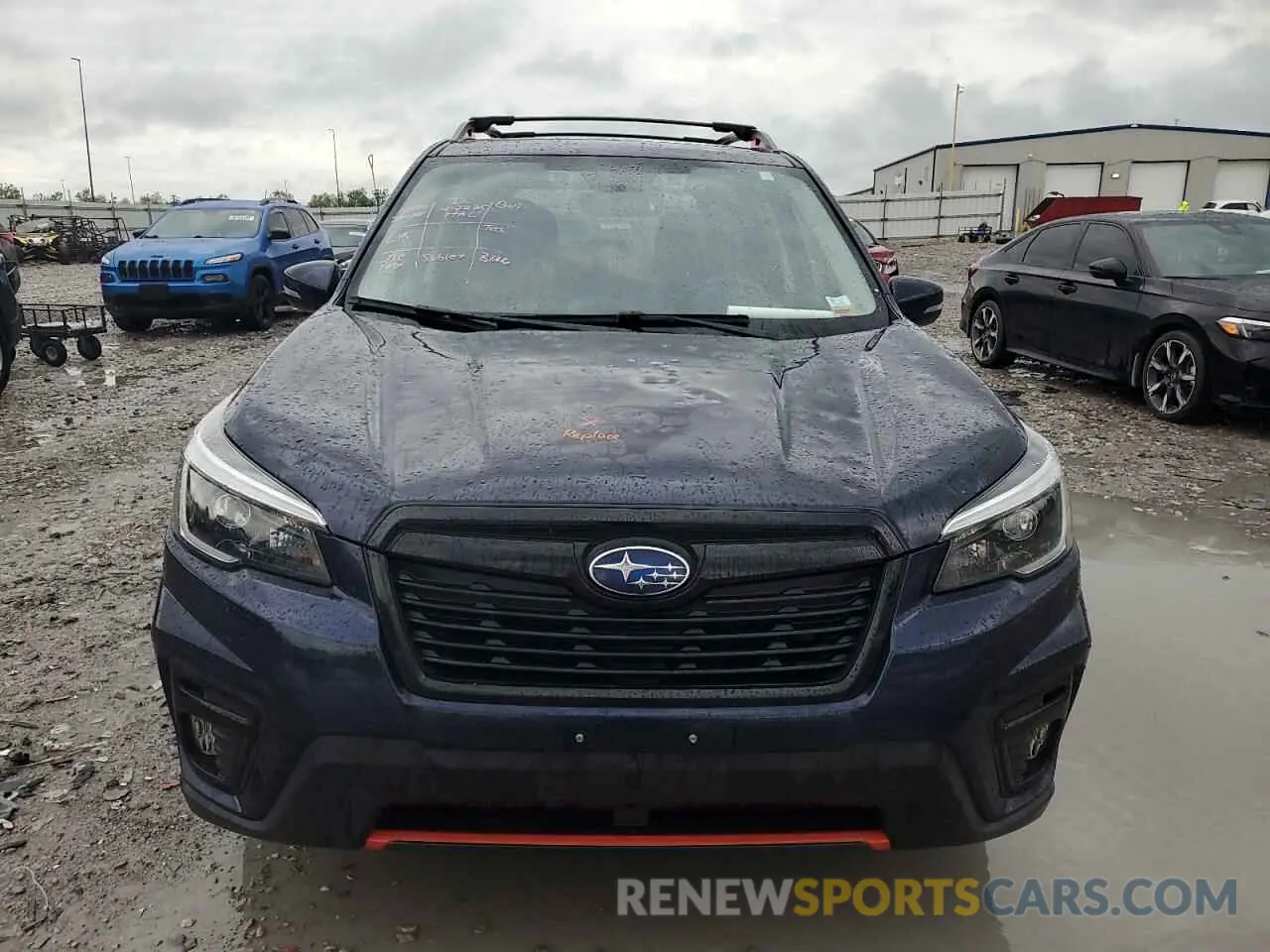 5 fotografías del automóvil dañado JF2SKARC9MH458294 SUBARU FORESTER 2021